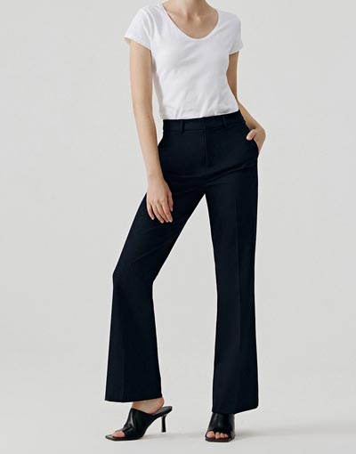 Commuter Minimalist Flared Pants-333